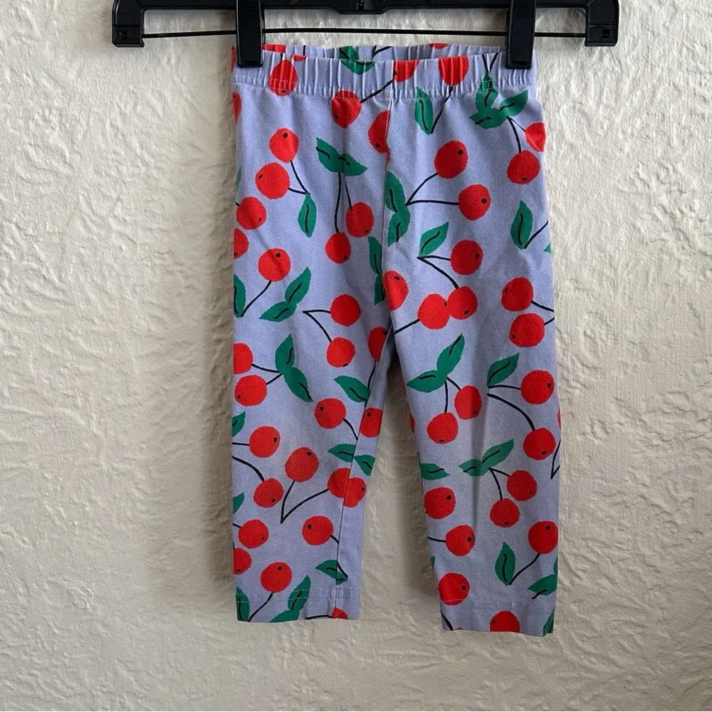 Hanna Andersson Print Capri Leggings Cherry Cheer Kids Girls 4